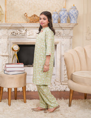 Pastel Garden Cotton Lawn Suit