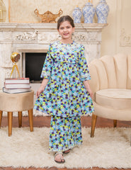 Blue Blossom Cotton Lawn Co-Ord Set