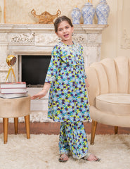 Blue Blossom Cotton Lawn Co-Ord Set