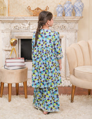 Blue Blossom Cotton Lawn Co-Ord Set
