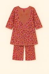Rosy Bloom 2-Piece Kurta Set