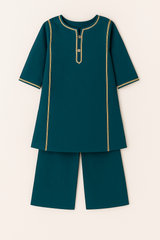 Teal Grace 2-Piece Kurta Set