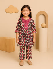Pink Blossom 2-Piece Kurta Set