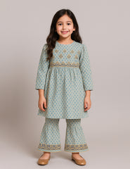 Mint Elegance 2-Piece Kurta Set