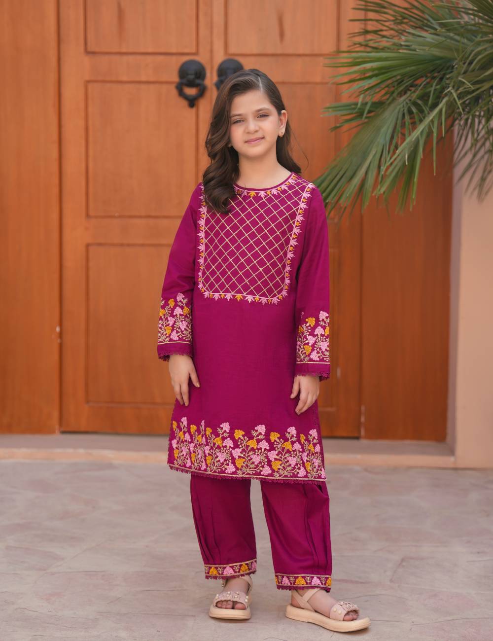 Berry Lattice Khadar 2 Pcs Set