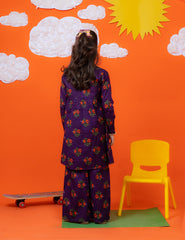 Orchid Plum Khadar 2 Pcs Set