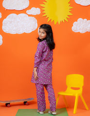 Pink Floral Khadar 2 Pcs Set