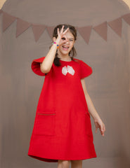 Ruby Ribbon Smock Top