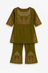 Mystic Olive 2-Piece Kurta Set