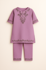 Lavender Bloom 2- Piece Kurta Set